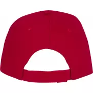 rozowy, 5-panelowa czapka CETO, czerwony