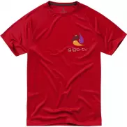 Męski T-shirt Niagara z krótkim rękawem z dzianiny Cool Fit odprowadzającej wilgoć, l, czerwony