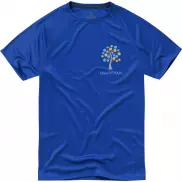 Męski T-shirt Niagara z krótkim rękawem z dzianiny Cool Fit odprowadzającej wilgoć, s, niebieski