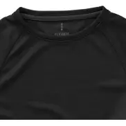 Męski T-shirt Niagara z krótkim rękawem z dzianiny Cool Fit odprowadzającej wilgoć, m, czarny