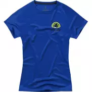Damski T-shirt Niagara z krótkim rękawem z dzianiny Cool Fit odprowadzającej wilgoć, xs, niebieski