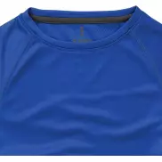 Damski T-shirt Niagara z krótkim rękawem z dzianiny Cool Fit odprowadzającej wilgoć, m, niebieski