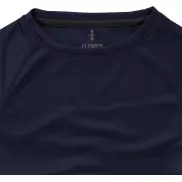 Damski T-shirt Niagara z krótkim rękawem z dzianiny Cool Fit odprowadzającej wilgoć, xl, niebieski