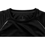 Damski T-shirt Quebec z krótkim rękawem z dzianiny Cool Fit odprowadzającej wilgoć, s, czarny