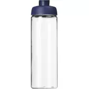 Bidon H2O Vibe o pojemności 850 ml z otwieranym wieczkiem, biały, niebieski