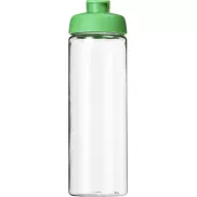 Bidon H2O Vibe o pojemności 850 ml z otwieranym wieczkiem, biały, zielony