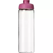 Bidon H2O Vibe o pojemności 850 ml z otwieranym wieczkiem, biały, różowy