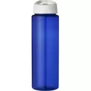 Bidon H2O Vibe o pojemności 850 ml z wieczkiem z dzióbkiem, niebieski, biały