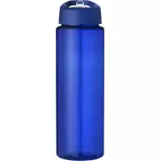 Bidon H2O Vibe o pojemności 850 ml z wieczkiem z dzióbkiem, niebieski