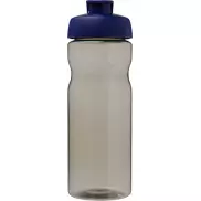 Bidon H2O Eco o pojemności 650 ml z wieczkiem zaciskowym, szary, niebieski