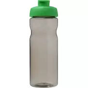 Bidon H2O Eco o pojemności 650 ml z wieczkiem zaciskowym, szary, zielony