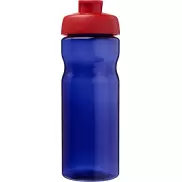 Bidon H2O Eco o pojemności 650 ml z wieczkiem zaciskowym, niebieski, czerwony