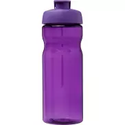 Bidon H2O Eco o pojemności 650 ml z wieczkiem zaciskowym, fioletowy