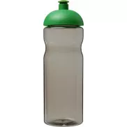Bidon H2O Eco o pojemności 650 ml z wypukłym wieczkiem, szary, zielony