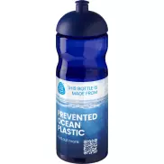 Bidon H2O Eco o pojemności 650 ml z wypukłym wieczkiem, niebieski