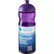 Bidon H2O Eco o pojemności 650 ml z wypukłym wieczkiem, fioletowy