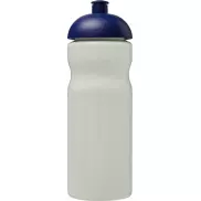 Bidon H2O Eco o pojemności 650 ml z wypukłym wieczkiem, biały, niebieski
