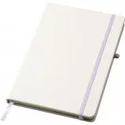 Polar A5 notebook with lined pages, biały
