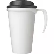 Americano® Grande 350 ml mug with spill-proof lid, biały, czarny