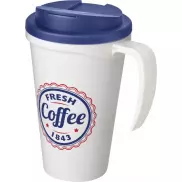 Americano® Grande 350 ml mug with spill-proof lid, biały, niebieski