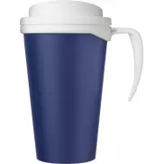 Americano® Grande 350 ml mug with spill-proof lid, niebieski, biały