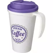 Americano® Grande 350 ml mug with spill-proof lid, biały, fioletowy