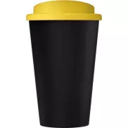 Kubek Americano Eco z recyklingu o pojemności 350 ml, czarny, żółty