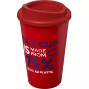 Kubek Americano Eco z recyklingu o pojemności 350 ml, czerwony