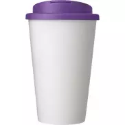 Americano® 350 ml tumbler with spill-proof lid, biały, fioletowy
