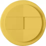 Americano® 350 ml tumbler with spill-proof lid, biały, żółty
