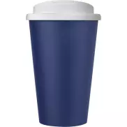 Americano® 350 ml tumbler with spill-proof lid, niebieski, biały
