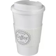 Americano® 350 ml tumbler with grip & spill-proof lid, biały