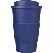 Americano® 350 ml tumbler with grip & spill-proof lid, niebieski