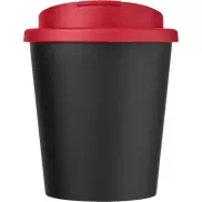 Americano® Espresso 250 ml tumbler with spill-proof lid, czarny, czerwony