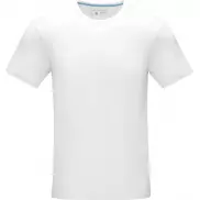 Męska koszulka organiczna Azurite z krótkim rękawem z certyfikatem GOTS, xs, biały