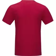 Męska koszulka organiczna Azurite z krótkim rękawem z certyfikatem GOTS, m, czerwony