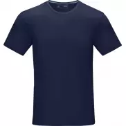 Męska koszulka organiczna Azurite z krótkim rękawem z certyfikatem GOTS, xl, niebieski