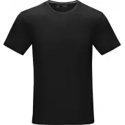 Męska koszulka organiczna Azurite z krótkim rękawem z certyfikatem GOTS, xl, czarny