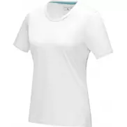 Damska koszulka organiczna Azurite z krótkim rękawem z certyfikatem GOTS, xs, biały