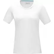 Damska koszulka organiczna Azurite z krótkim rękawem z certyfikatem GOTS, s, biały