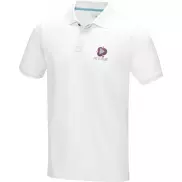 Męska organiczna koszulka polo Graphite z certyfikatem GOTS, l, biały