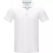 Męska organiczna koszulka polo Graphite z certyfikatem GOTS, l, biały