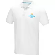 Męska organiczna koszulka polo Graphite z certyfikatem GOTS, 2xl, biały