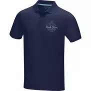 Męska organiczna koszulka polo Graphite z certyfikatem GOTS, s, niebieski