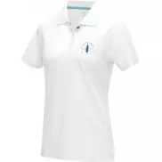 Damska organiczna koszulka polo Graphite z certyfikatem GOTS, m, biały
