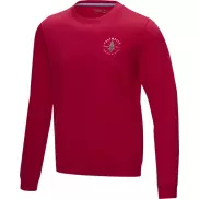 Męska organiczna bluza Jasper wykonana z recyclingu i posiadająca certyfikat GOTS, s, czerwony