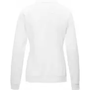 Damska organiczna bluza Jasper wykonana z GRS z recyclingu i posiadająca certyfikat GOTS, s, biały