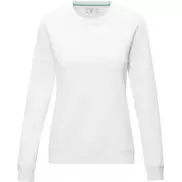 Damska organiczna bluza Jasper wykonana z GRS z recyclingu i posiadająca certyfikat GOTS, l, biały
