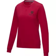 Damska organiczna bluza Jasper wykonana z GRS z recyclingu i posiadająca certyfikat GOTS, s, czerwony