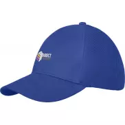 6-panelowa bawełniana czapka Drake z daszkiem typu trucker cap, niebieski